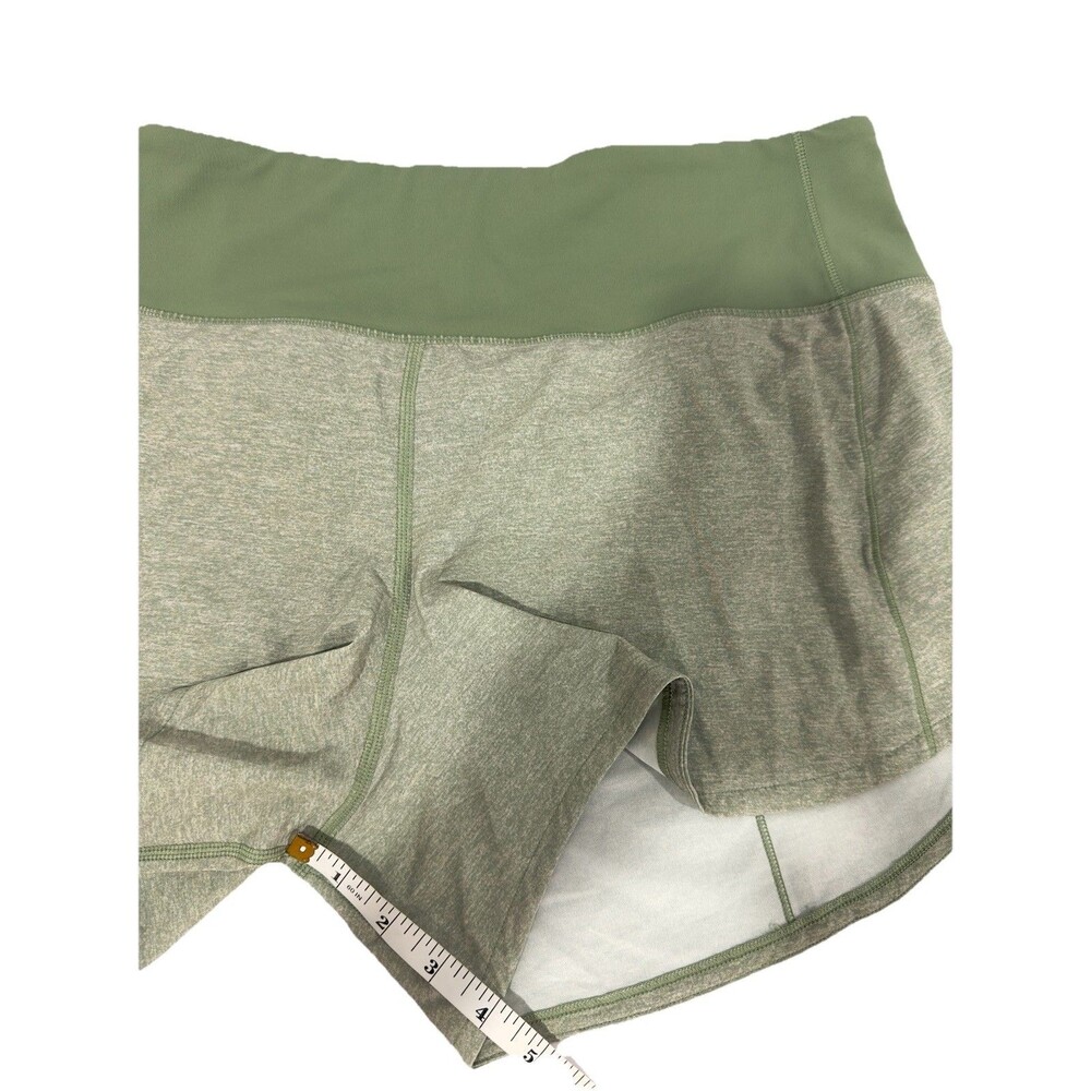Lululemon Speed Up MR Short 4” Lined Heather Lux Multi Green 10 Tall Running NWT - Picture 10 of 12